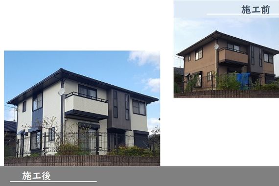 外壁塗装施工事例田川